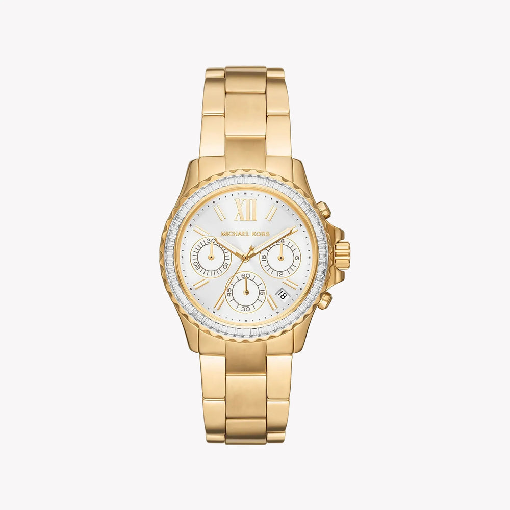 Michael Kors Women's Gold Stainless Steel Watch, White Dial | Mk7212 by i-watch