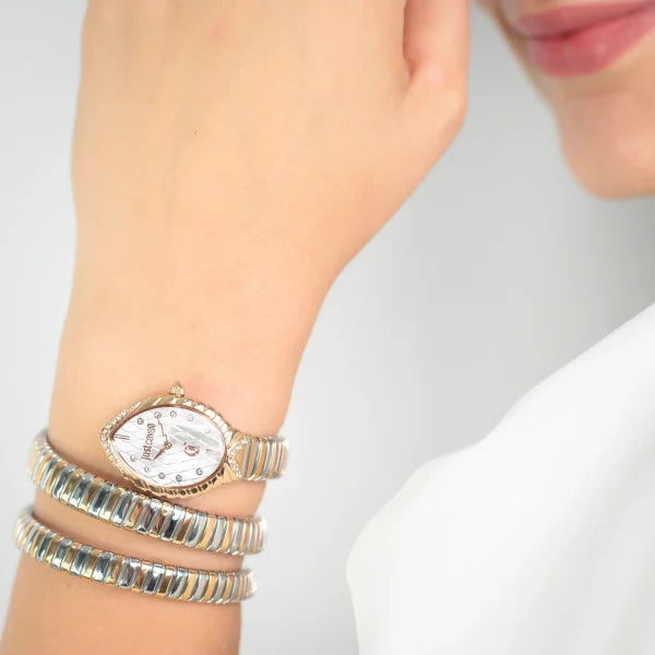 Just Cavalli Women's Two-Tone Watch, Silver & Rose Gold | Jc1l323m0065 by i-watch