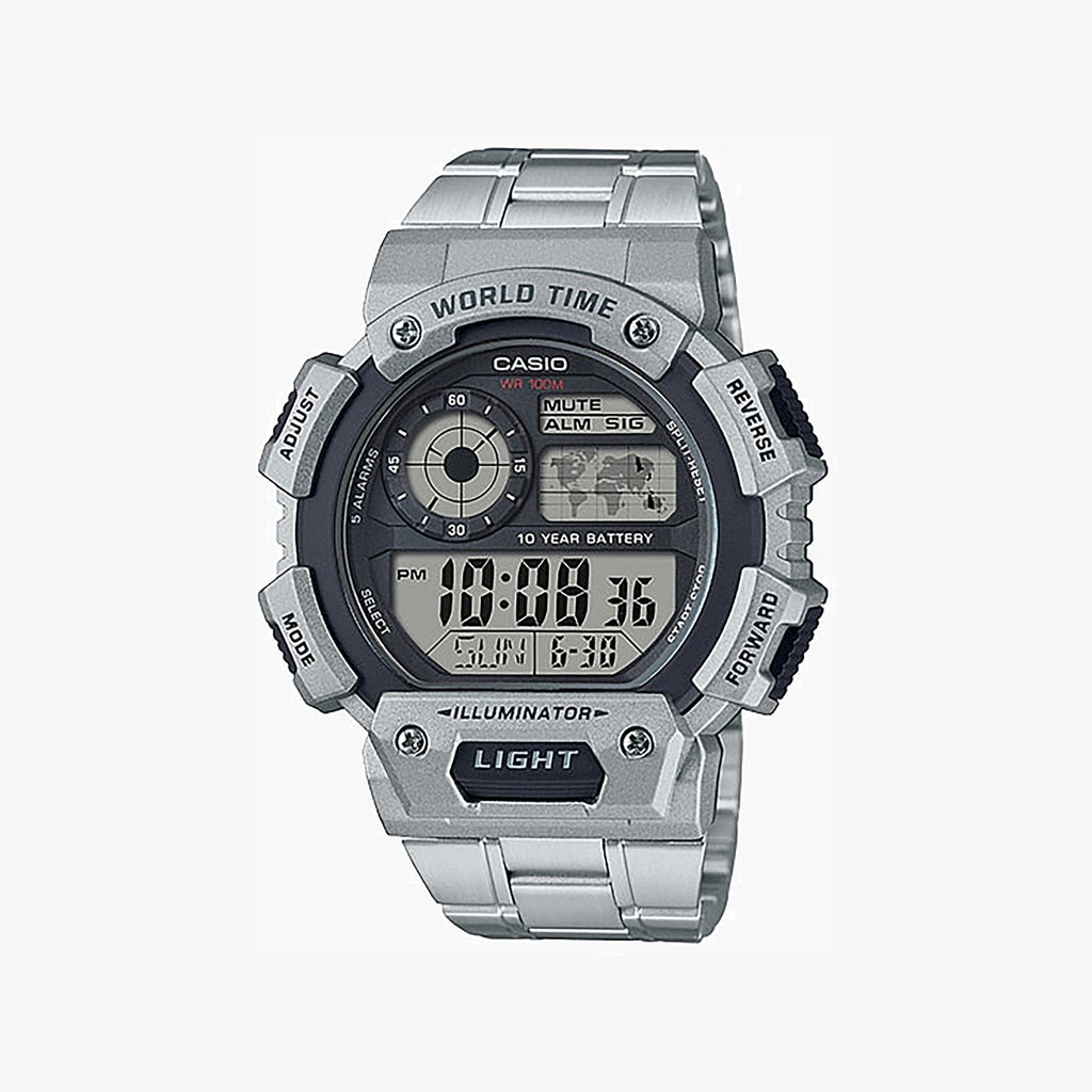 CASIO AE-1400WHD-1AVDF ADVENTURE READY - STYLISH MEN'S DIGITAL WATCH WITH WATER RESISTANCE & LED BACKLIGHT