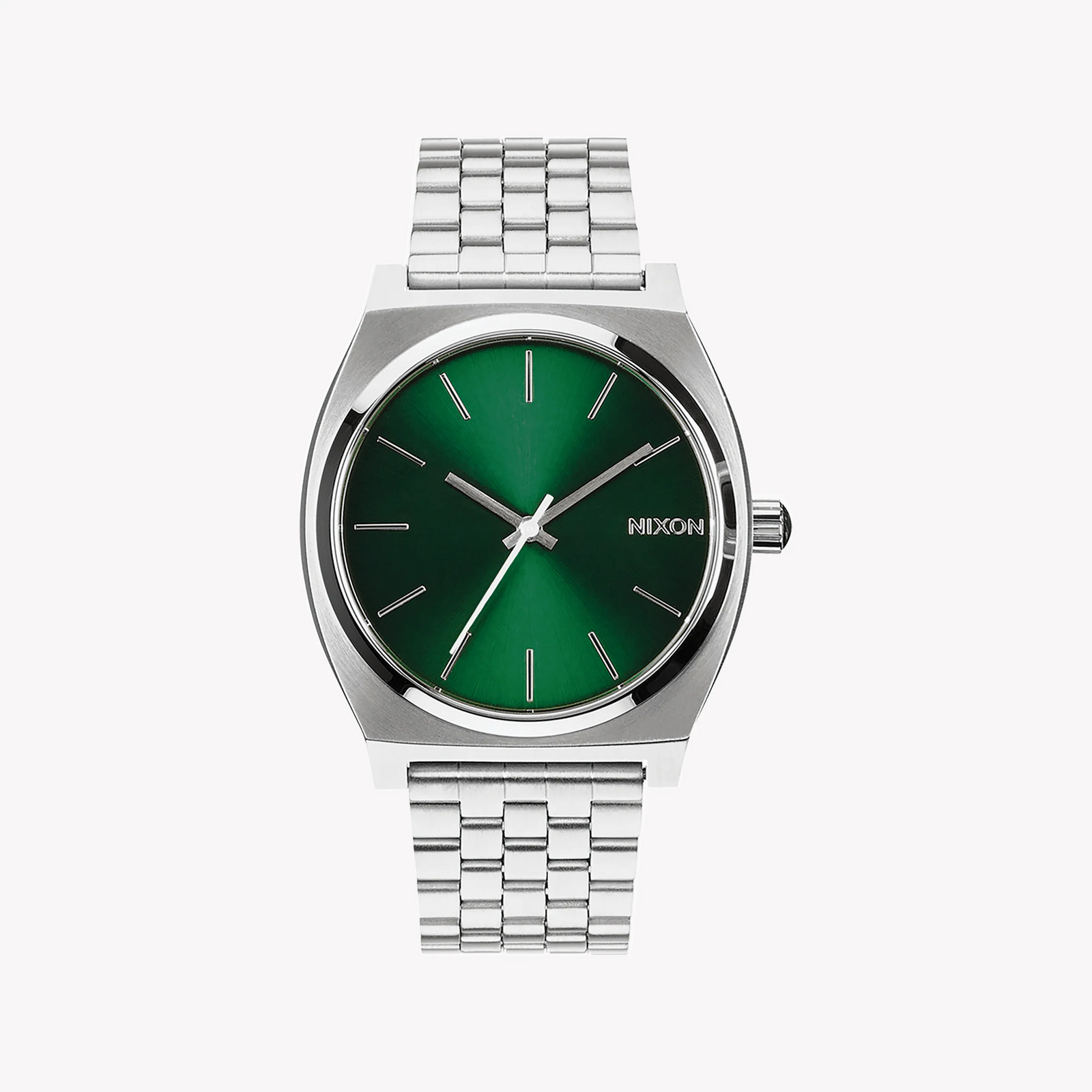 Nixon Men's Silver Stainless Steel Watch, Green Dial | A045-1696 by i-watch