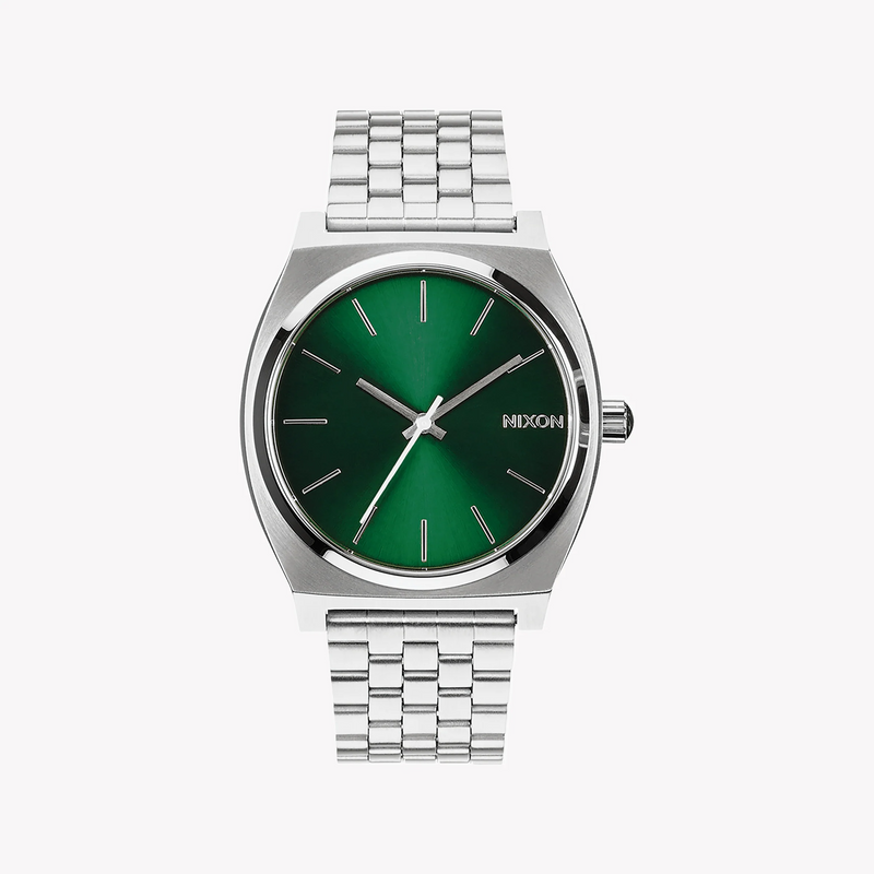 Nixon Men's Silver Stainless Steel Watch, Green Dial | A045-1696 by i-watch