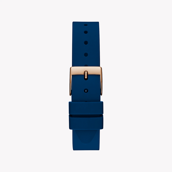 Guess Women's Rose Gold Watch, Blue Silicone Band | Gw0745l4 by i-watch