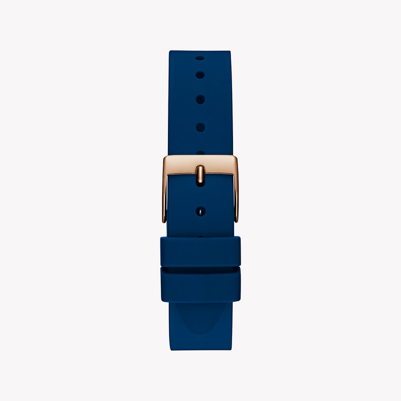 Guess Women's Rose Gold Watch, Blue Silicone Band | Gw0745l4 by i-watch