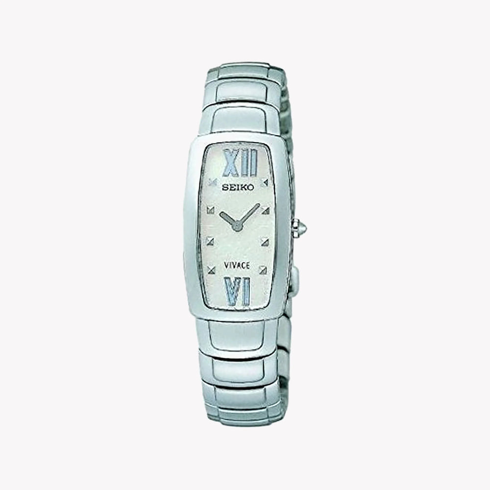 Chic Precision Women's Silver Stainless Steel Watch, White Dial | Suj783 by i-watch