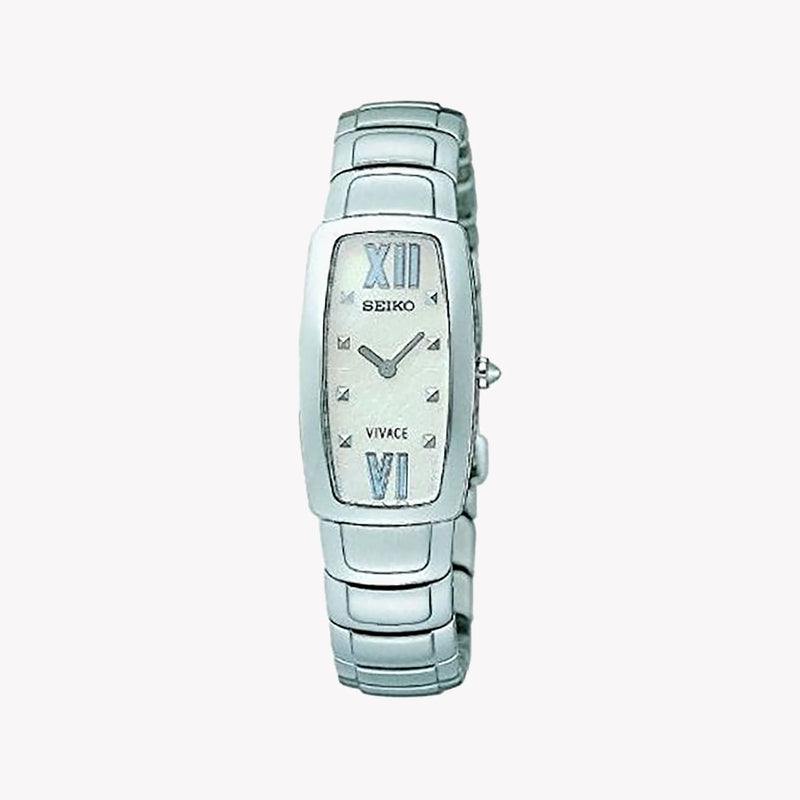Chic Precision Women's Silver Stainless Steel Watch, White Dial | Suj783 by i-watch