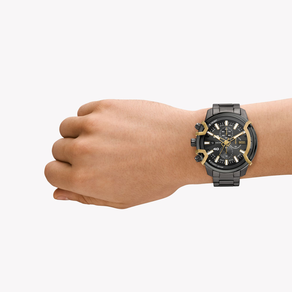 DIESEL DZ4668 BOLD PRESENCE - MEN'S GUNMETAL STAINLESS STEEL WATCH WITH GRAY DIAL-i-Watch-4