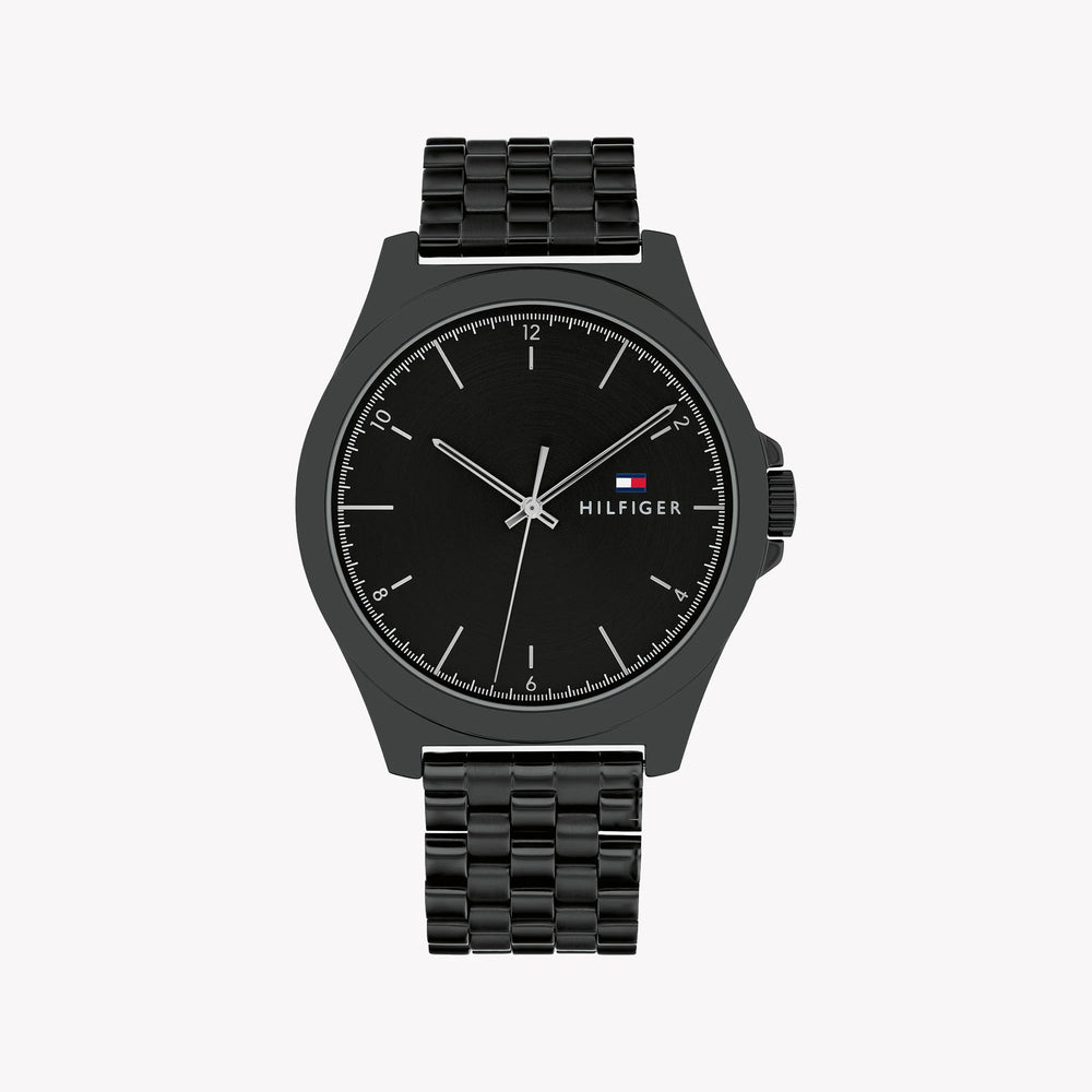 Tommy Hilfiger Men's Black Stainless Steel Watch | 1691637 by i-watch