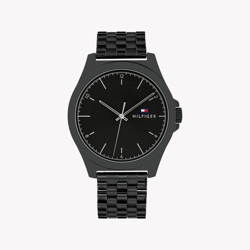 Tommy Hilfiger Men's Black Stainless Steel Watch | 1691637 by i-watch