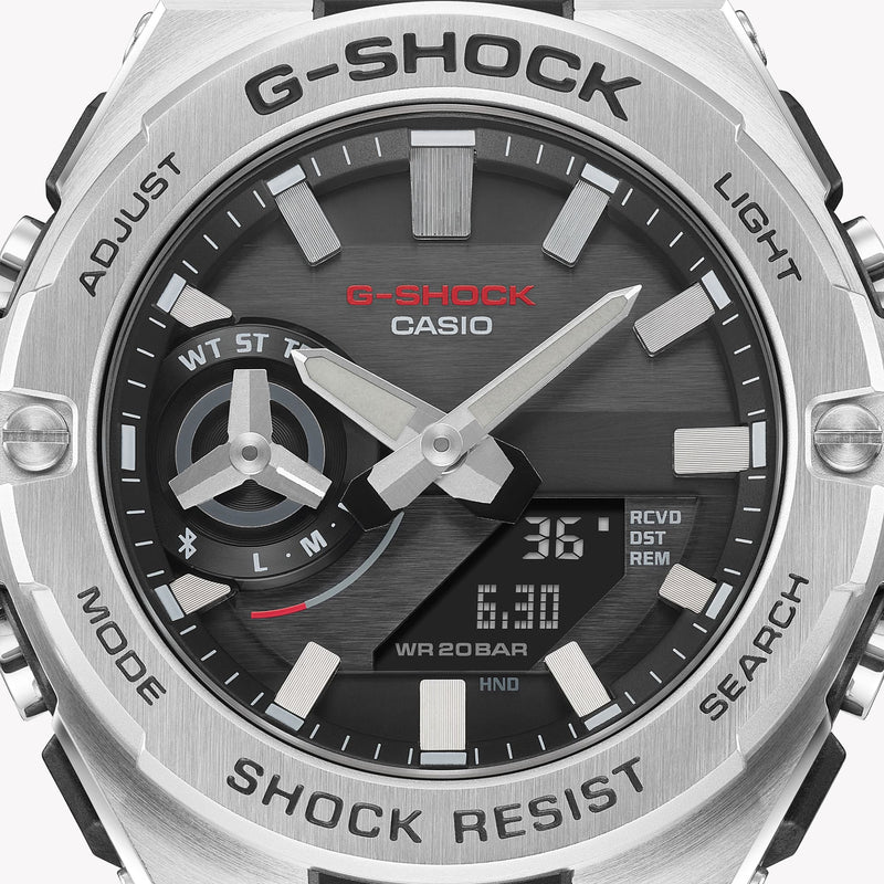 Casio G-Shock Gst-B500d-1adr - Elegant Adventurer Men's Watch With Silver Stainless Steel And Bold Black Dial by i-watch