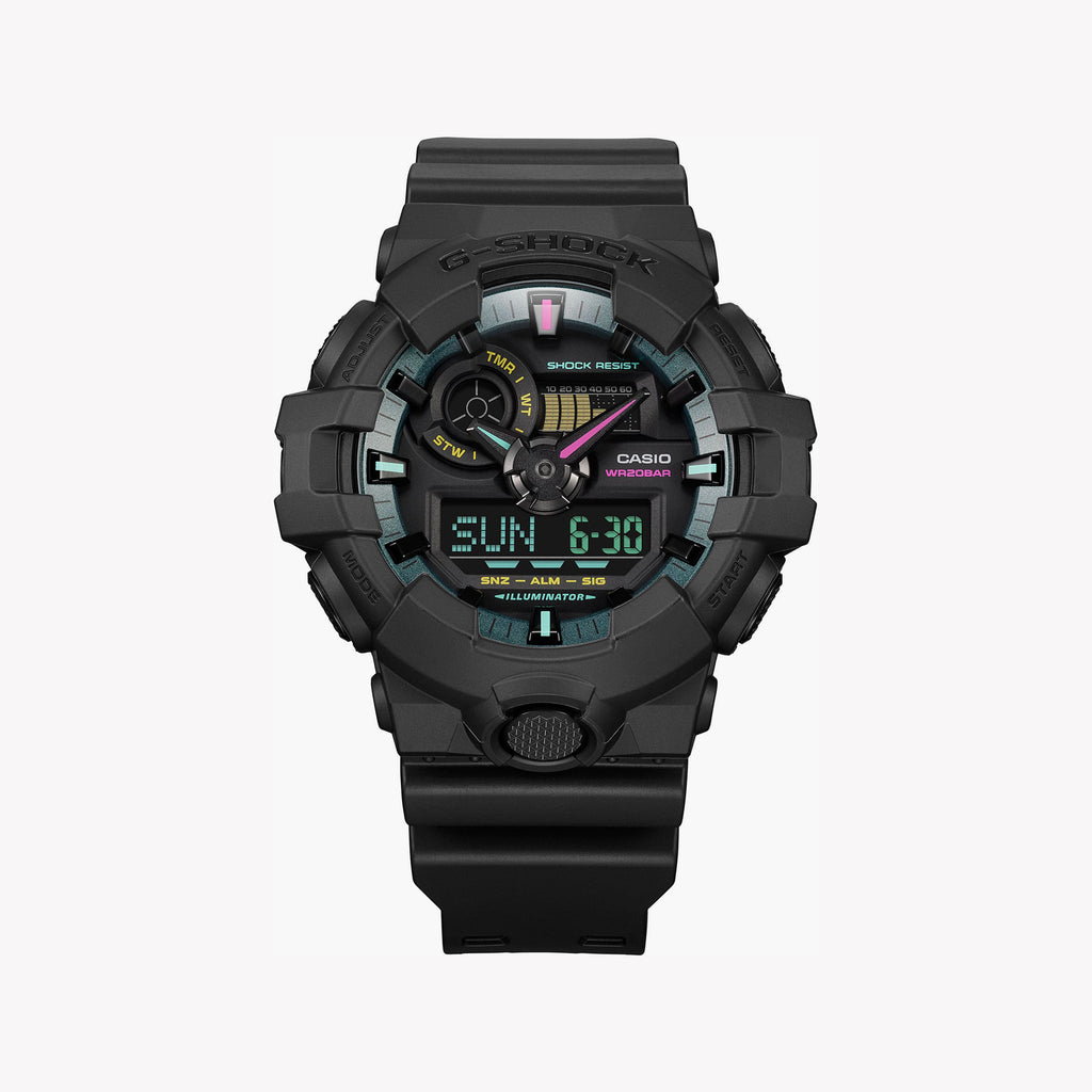 CASIO G-SHOCK GA-700MF-1ADR BLACK MATT SPORT - MEN'S DURABLE TIMEPIECE-i-Watch-4