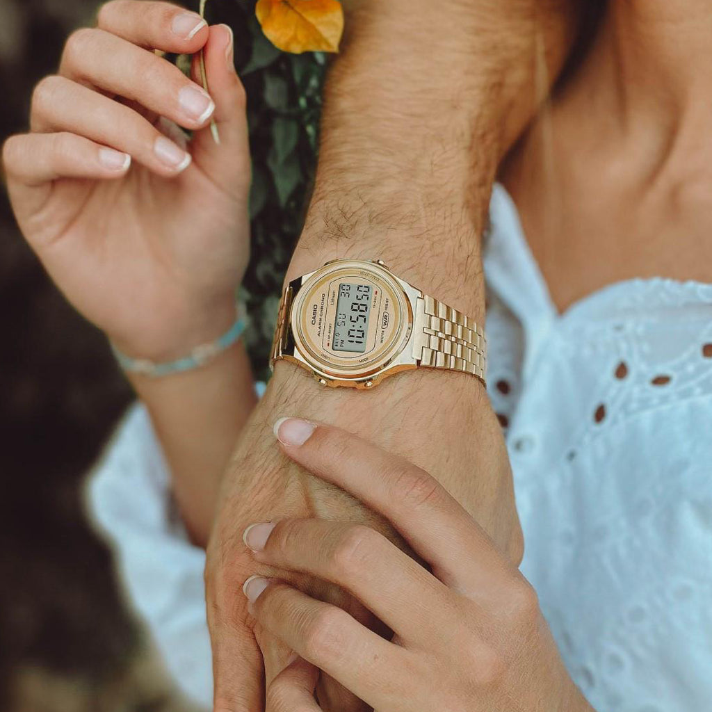 CASIO A171WEG-9A GOLDEN SPIRIT - SPORTY SOPHISTICATION UNISEX DIGITAL WATCH with stunning gold finish and precision features-i-Watch-3