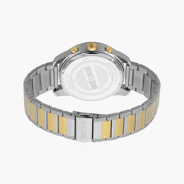 Just Cavalli Men's Silver & Gold Watch, Black Dial | Jc1g204m0075 by i-watch