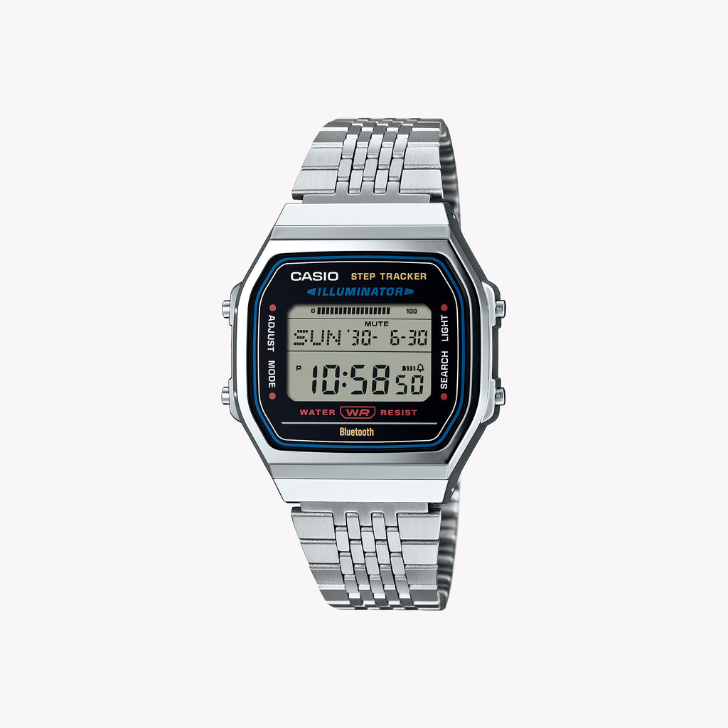 CASIO ABL-100WE-1AEF VERSATILE ELEGANCE - UNISEX DIGITAL WATCH WITH SLEEK SILVER DESIGN