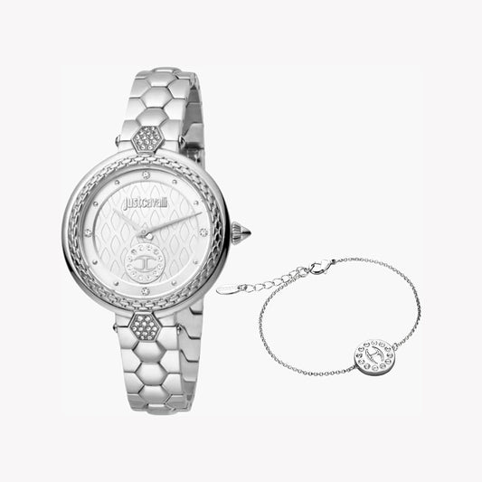 Just Cavalli Stainless Steel Analog Women's Watch JC1L128M0055