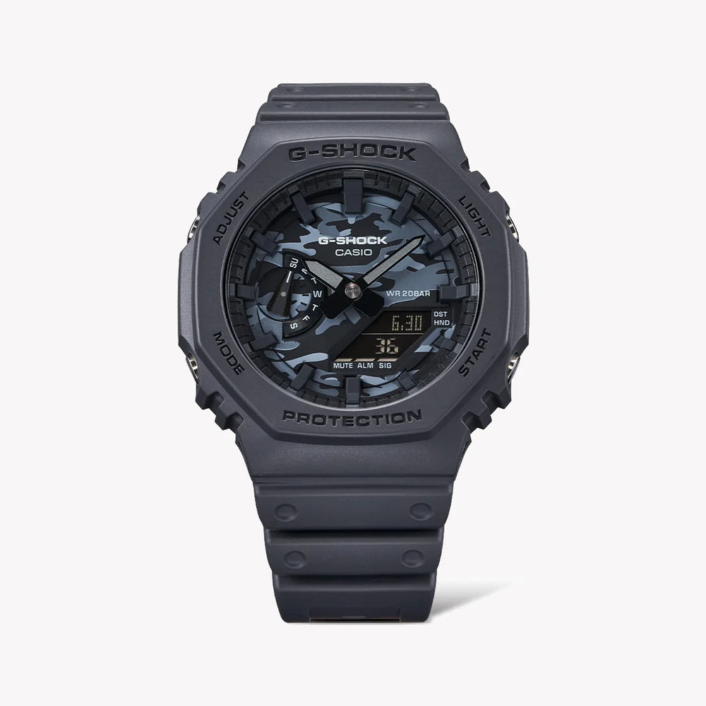 Casio G-Shock Ga-2100ca-8adr Oak - Bold Adventurer Men's Watch With Vibrant Green Resin BAnd and Digital Display by i-watch