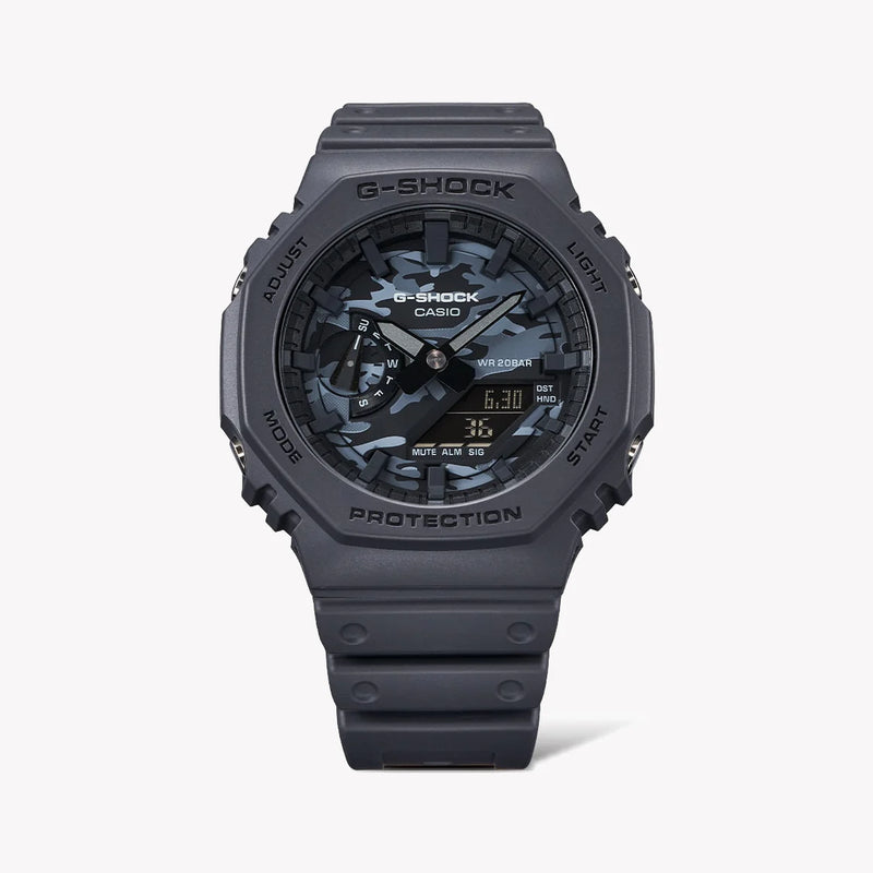 Casio G-Shock Ga-2100ca-8adr Oak - Bold Adventurer Men's Watch With Vibrant Green Resin BAnd and Digital Display by i-watch