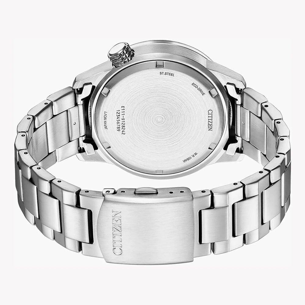 Citizen Men's Silver Stainless Steel Watch, Black Dial | Bm7550-87e by i-watch
