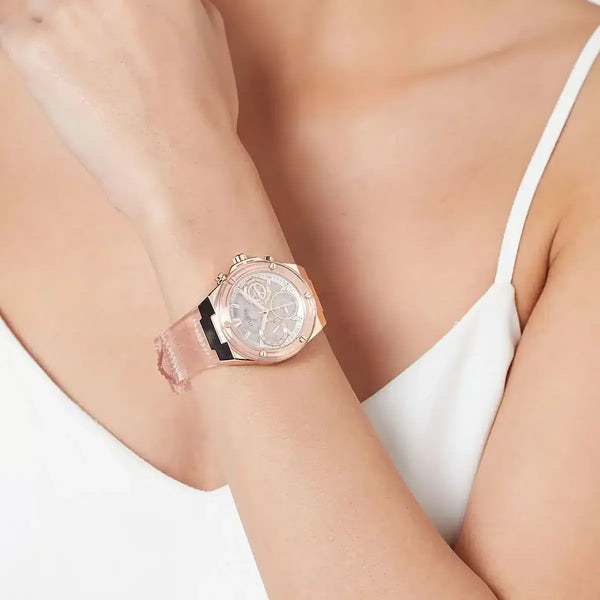 Radiant Glamour Women's Rose Gold Watch, Stainless Steel | Gw0409l3 by i-watch