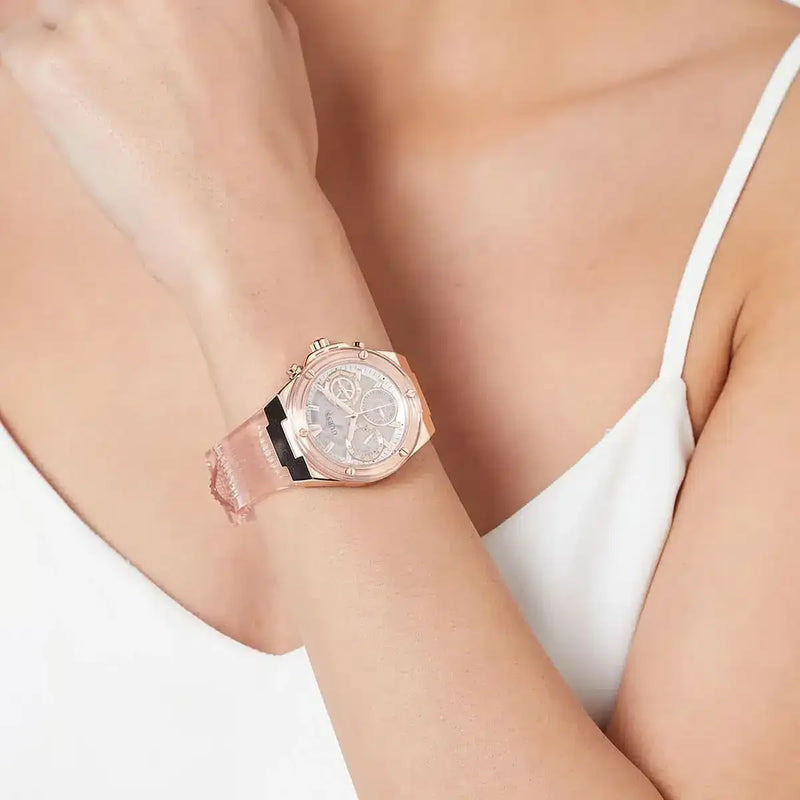 Radiant Glamour Women's Rose Gold Watch, Stainless Steel | Gw0409l3 by i-watch