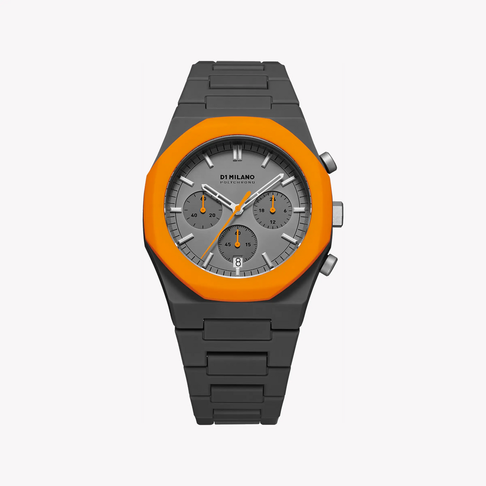 D1 MILANO Men's Grey Carbon Watch, Quartz Movement | D1-PHBJ01 by i-watch