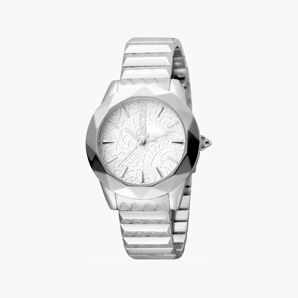 Just Cavalli Women's Silver Watch, Silver Dial | Jc1l003m0055 by i-watch