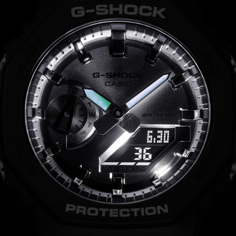 Casio G-Shock Ga-2100sb-1adr Oak - Durable Elegance Men's Watch In Black Resin by i-watch