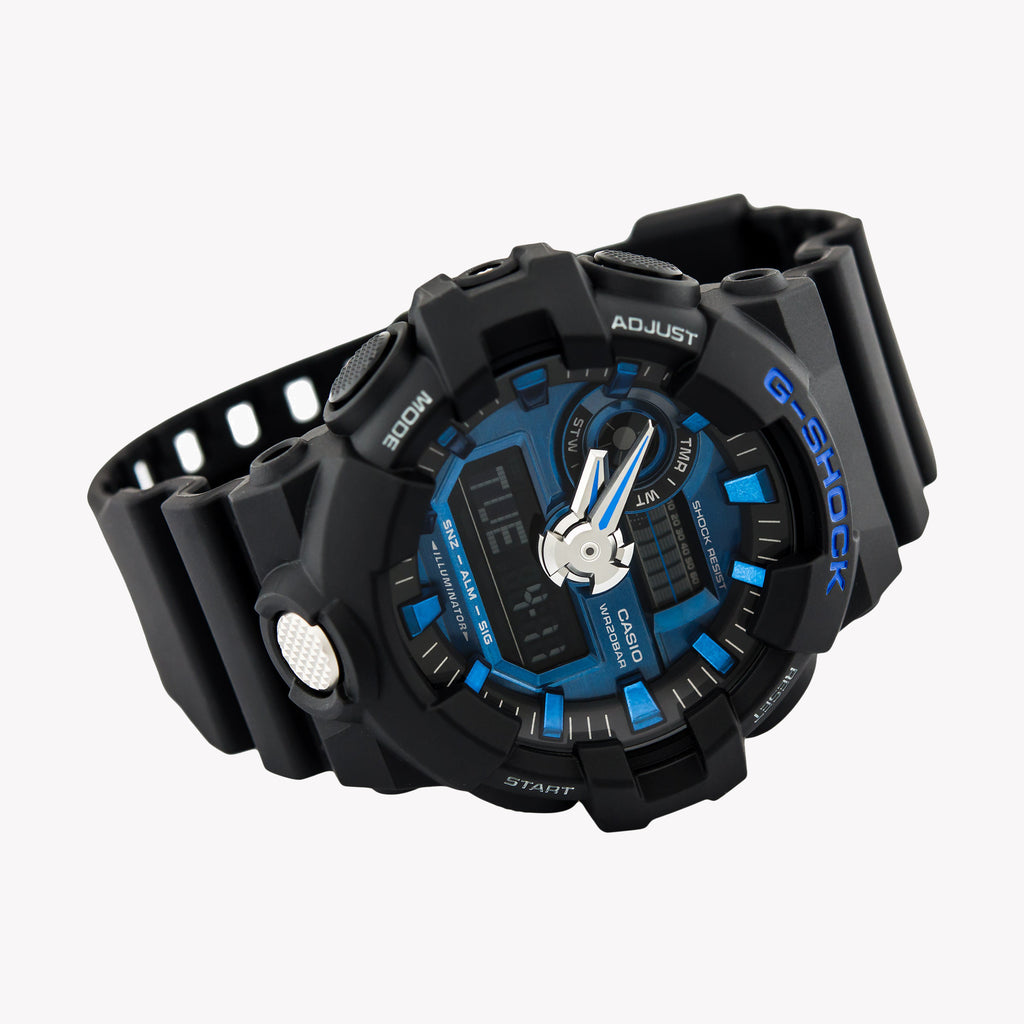 CASIO G-SHOCK GA710-1A2 BOLD COMMANDER - MEN'S RUGGED TIMEPIECE WITH VIBRANT DIGITAL DIAL-i-Watch-4
