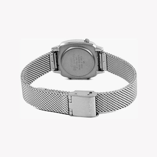 Montre Casio Vintage Mini en acier argenté LA-670WEM-7DF pour femme