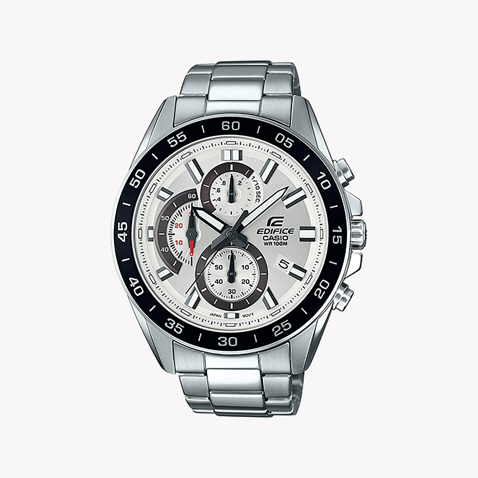 Casio Edifice Efv-550d-7avudf - Elegant Adventurer Men's Watch With Silver Stainless Steel And White Dial by i-watch