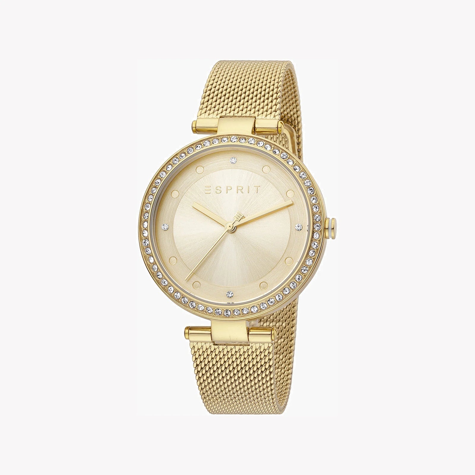 Esprit Women's Gold Stainless Steel Watch, Champagne Dial | Es1l215m0035 by i-watch
