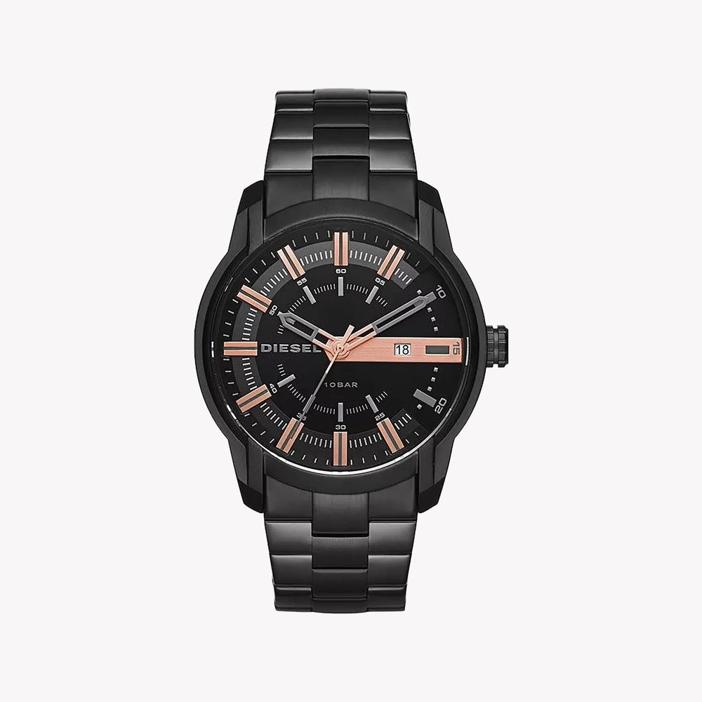Diesel Men's Black Stainless Steel Watch, Black Dial | Dz1767 by i-watch
