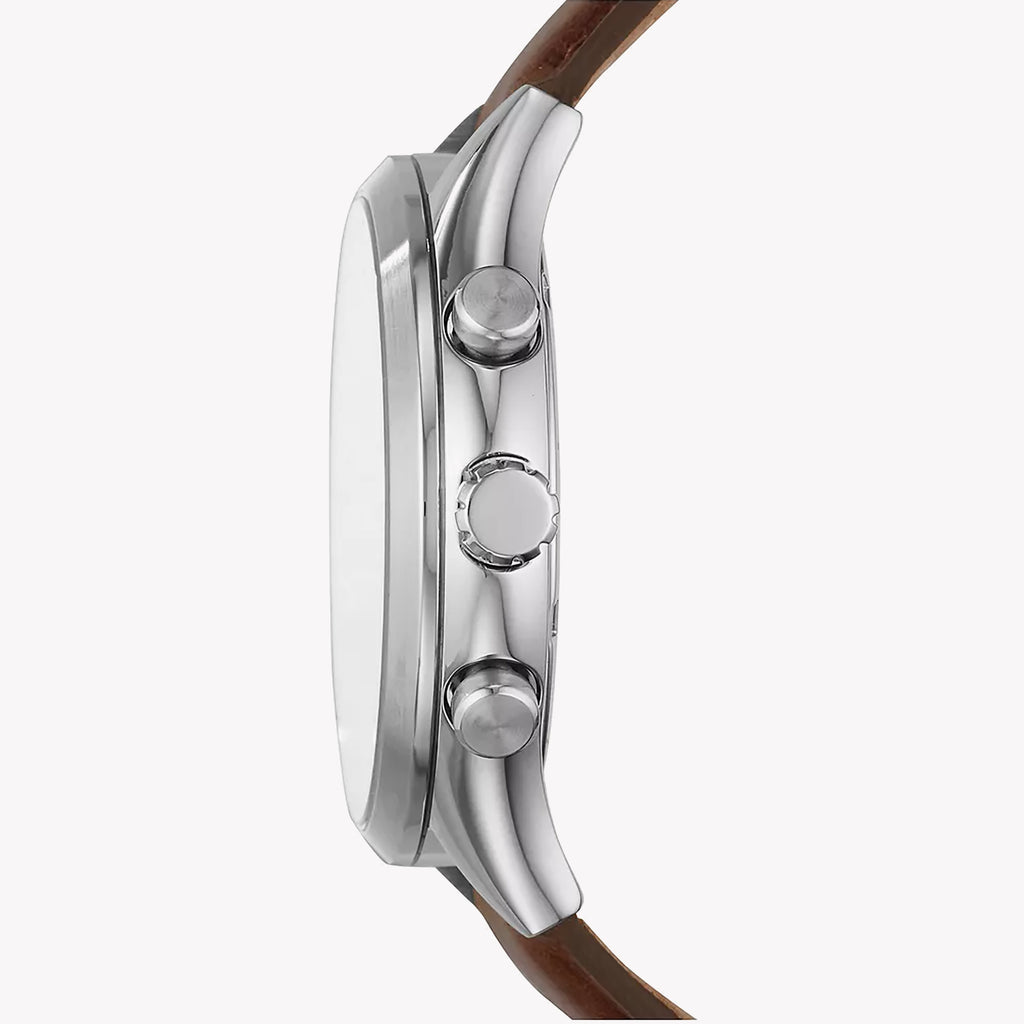 FOSSIL BQ2363 ELEGANCE IN TIME - Men's Stylish Leather Strap Watch with Cream Dial-i-Watch-2