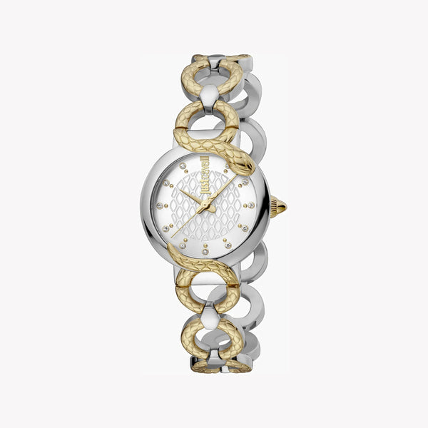 Just Cavalli Women's Silver & Gold Watch, Silver Dial | Jc1l206m0055 by i-watch