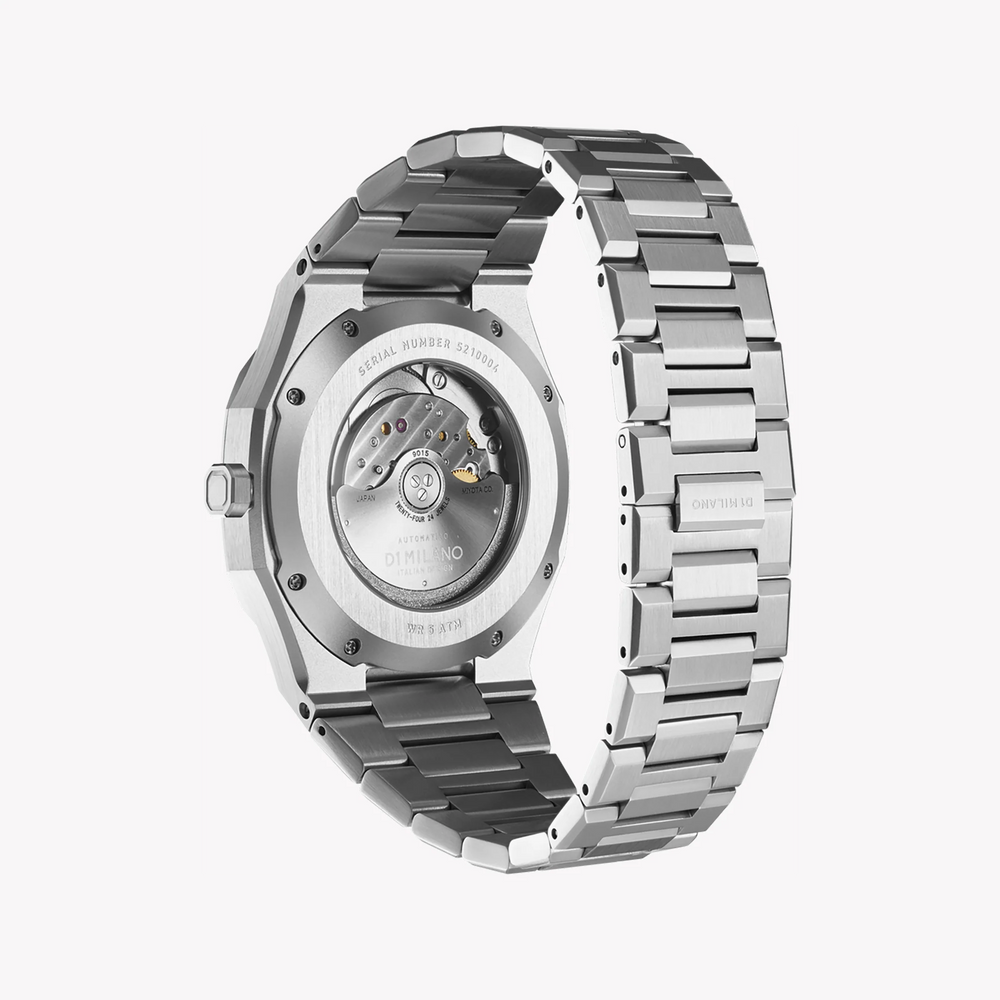 D1 MILANO Men's Silver Watch, Dark Blue Dial | D1-ATBJ11 by i-watch