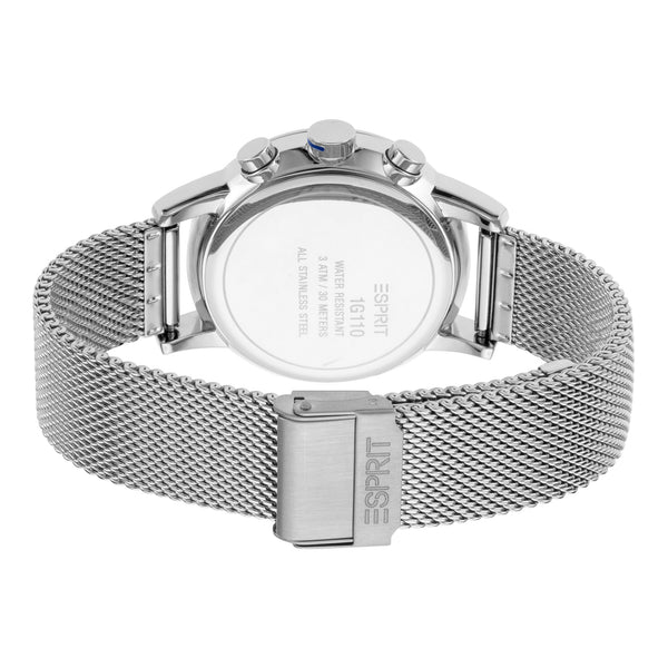 Esprit Men's Elegance - Timeless Blue Dial & Silver Stainless Steel Watch by i-watch
