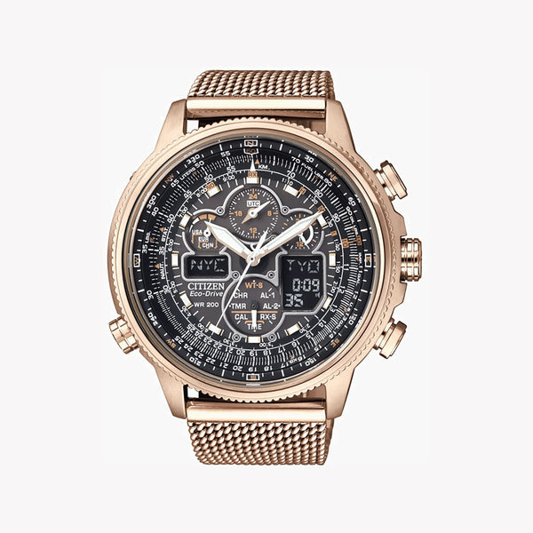Citizen Men's Rose Gold Watch, Black Dial | Jy8033-51e by i-watch