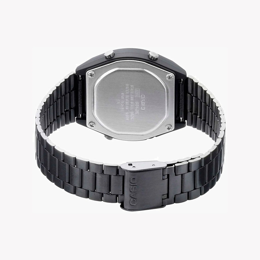 Casio Unisex Gray Stainless Steel Watch, Digital Dial | B640wbg-1bdf by i-watch