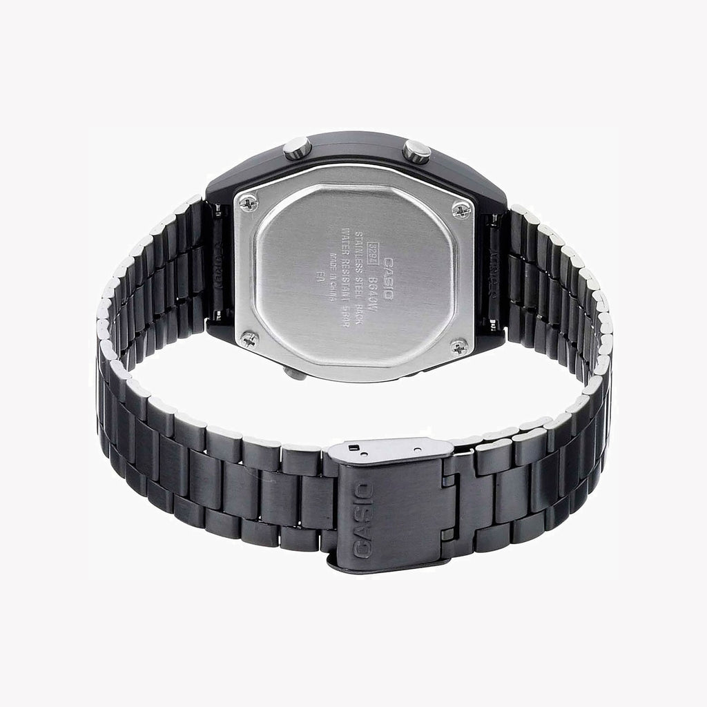 CASIO B640WBG-1BDF - CHIC SPORTY SOPHISTICATION Unisex Watch with gray stainless steel band and digital dial-i-Watch-3