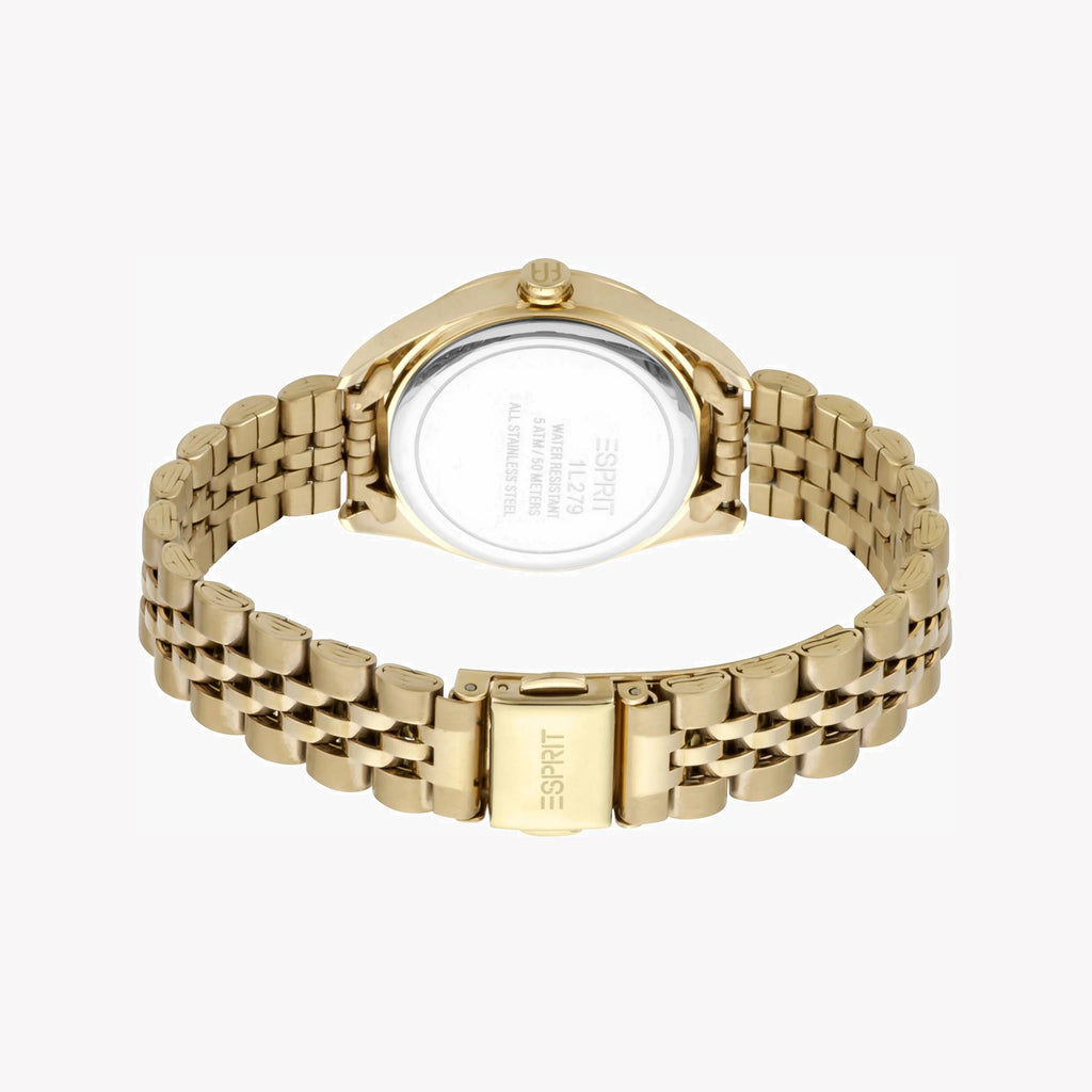 ESPRIT Women's Watch with Gold Stainless Steel Case and Gold Stainless Steel Band-i-Watch-3