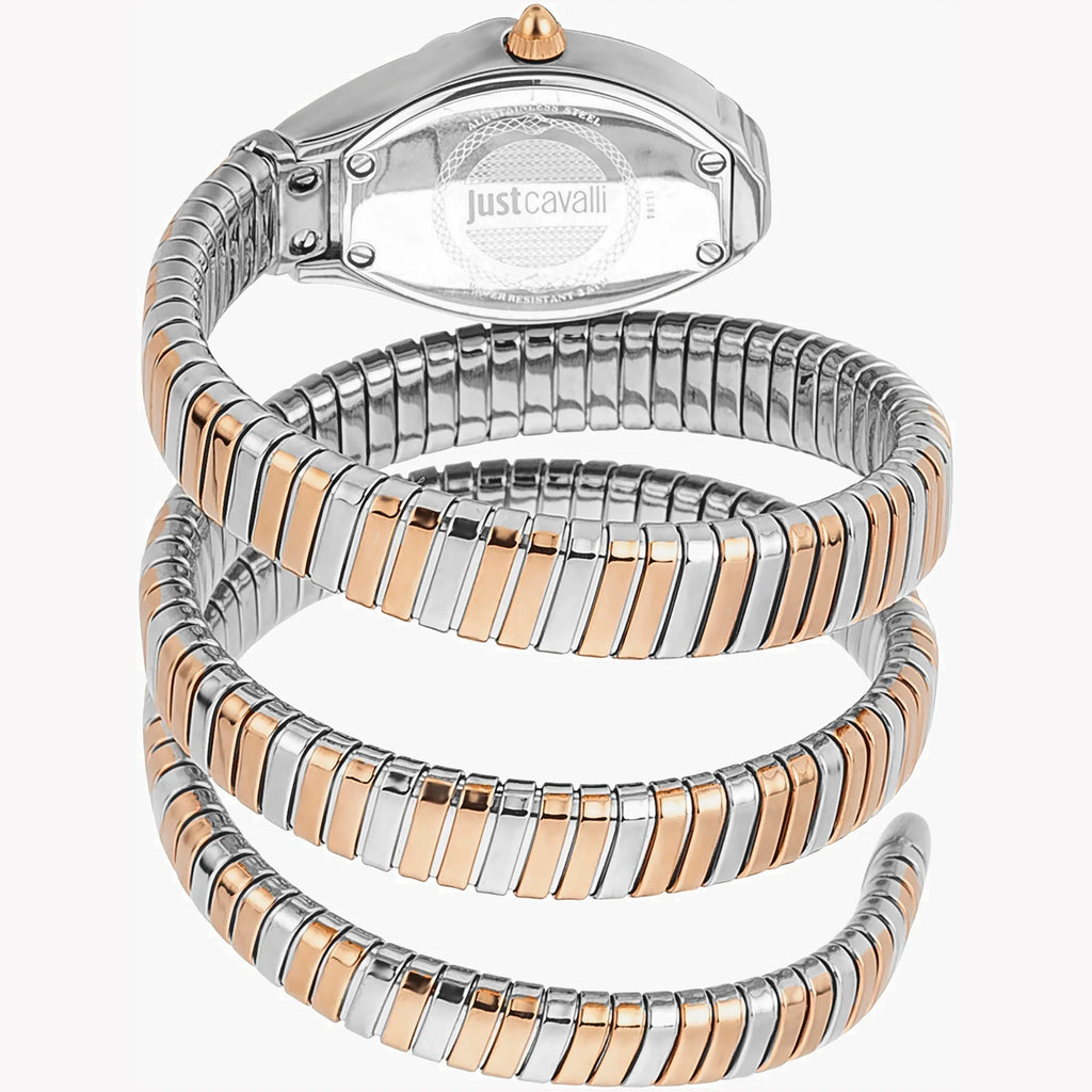 JUST CAVALLI Women's Watch with Silver & Rose Gold Stainless Steel Case and Silver & Rose Gold Stainless Steel Band-i-Watch-3