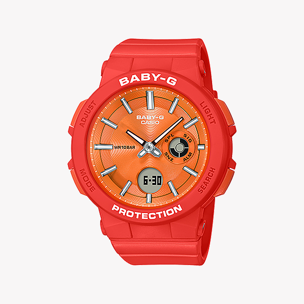 CASIO BABY-G BGA-255-4ADR BOLD ADVENTURER - VIBRANT ORANGE SPORTY WATCH