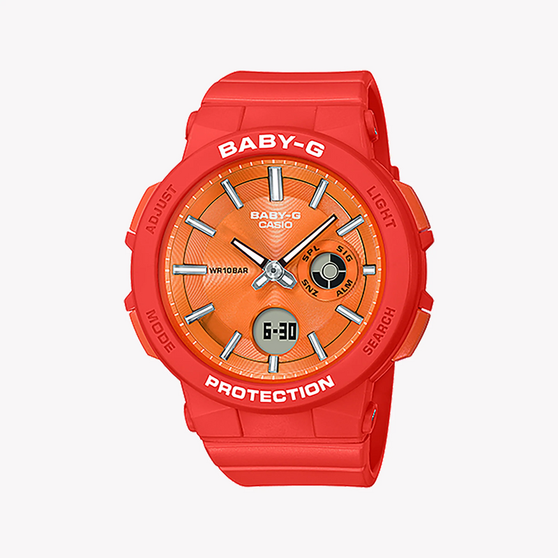 Casio Baby-G Bga-255-4adr Bold Adventurer - Vibrant Orange Sporty Watch by i-watch