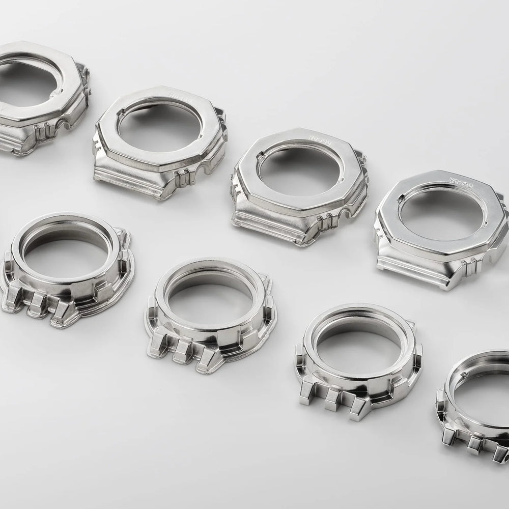 Casio Men's Stainless Steel Blue Dial Watch, Silver | Gm-B2100ad-2aer by i-watch