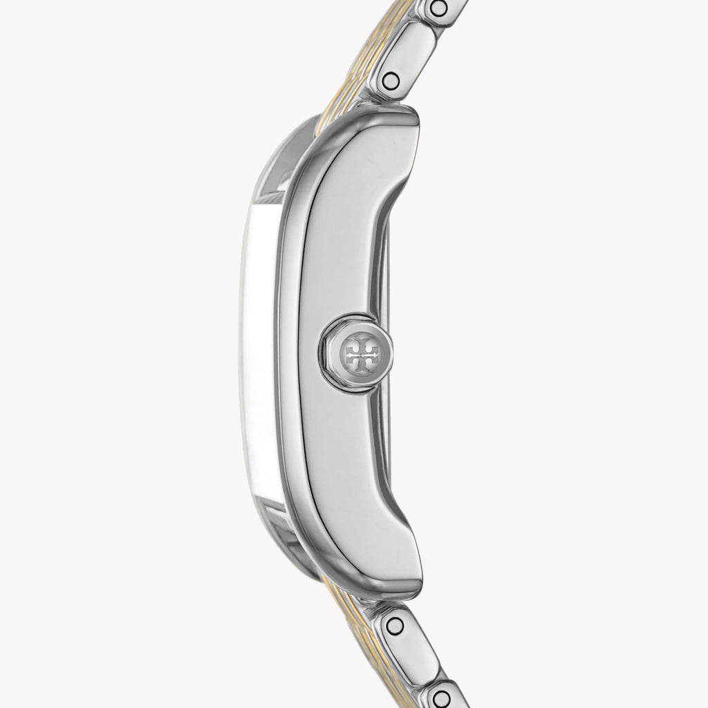 Tory Burch Women's Watch with Silver Stainless Steel Case and Gold / Silver Stainless Steel Band-i-Watch-2