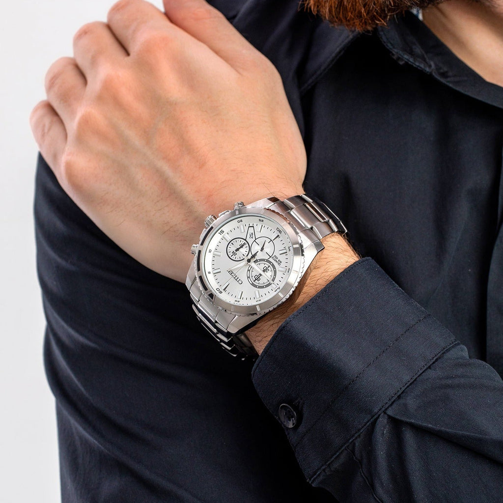 CITIZEN AN8200-50A - BOLD PRECISION MEN'S TIMEPIECE - STYLISH CHRONOGRAPH & DATE FUNCTION-i-Watch-2