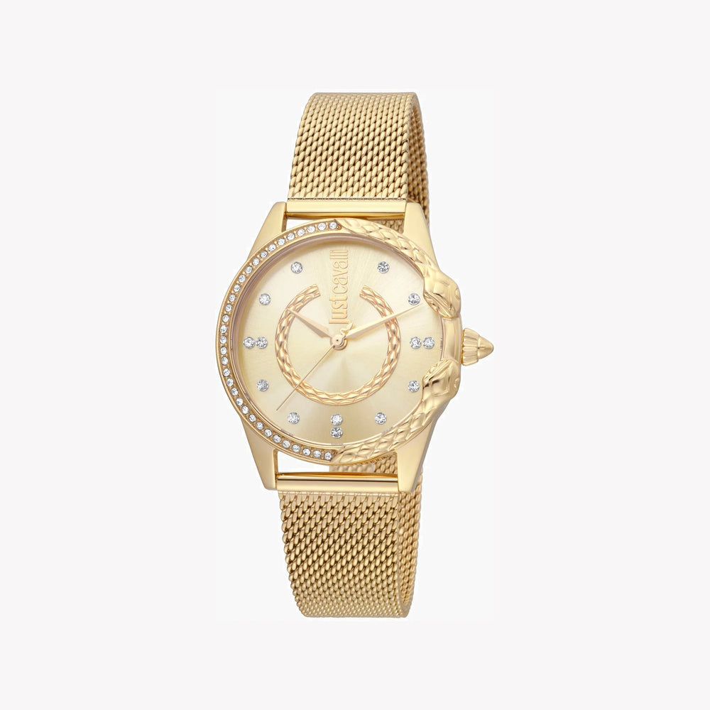 Just Cavalli Women's Gold Stainless Steel Watch, Champagne Dial | Jc1l095m0065 by i-watch