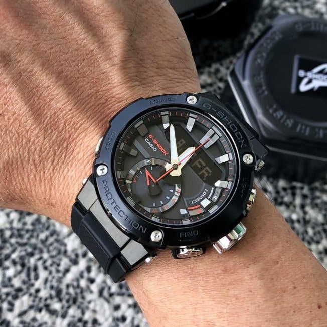 CASIO G-SHOCK GST-B200G-2ADR - BOLD ELEGANCE MEN'S WATCH WITH ROSE GOLD & BLACk RESIN BAND-i-Watch-6