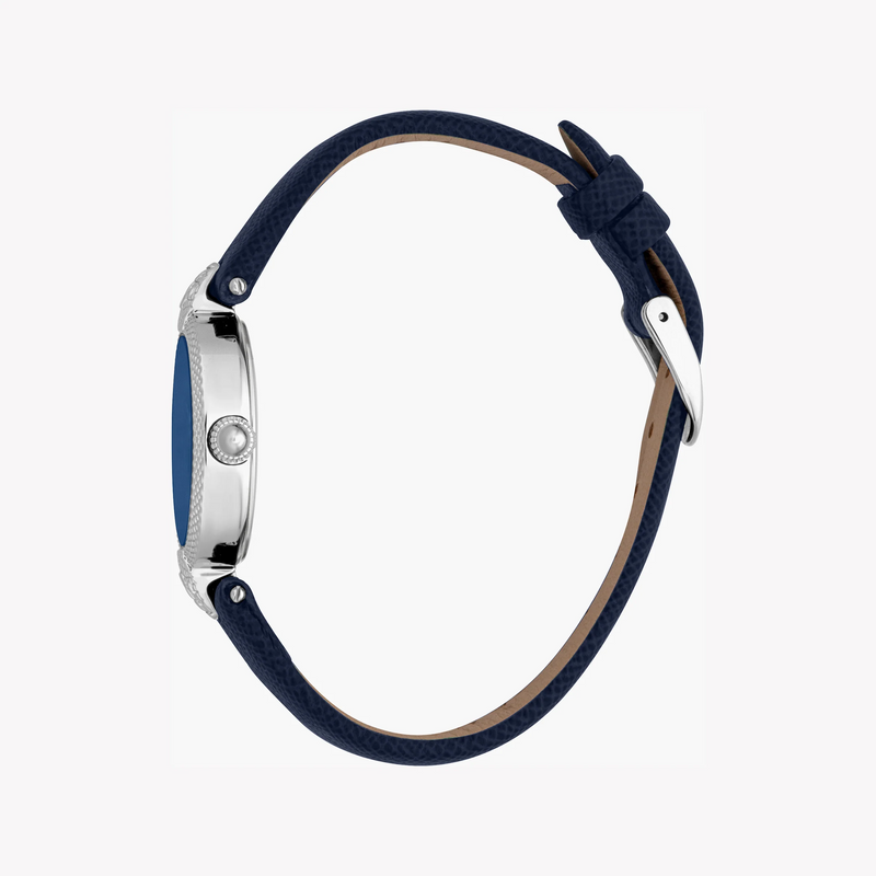 Just Cavalli Women's Leather Watch, Dark Blue Dial | Jc1l330l0015 by i-watch