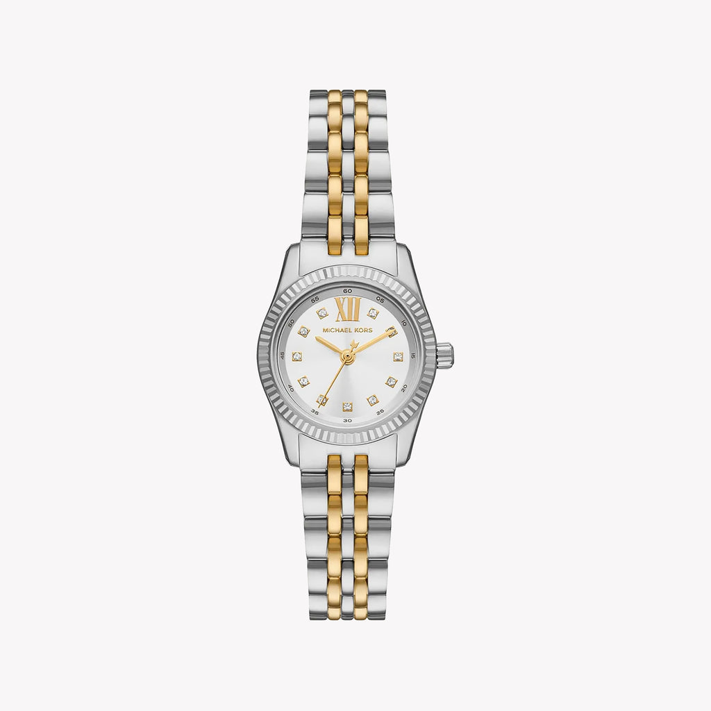 MICHAEL KORS MK4740 CHIC SOPHISTICATION - ELEGANT SILVER-GOLD WOMEN'S WATCH
