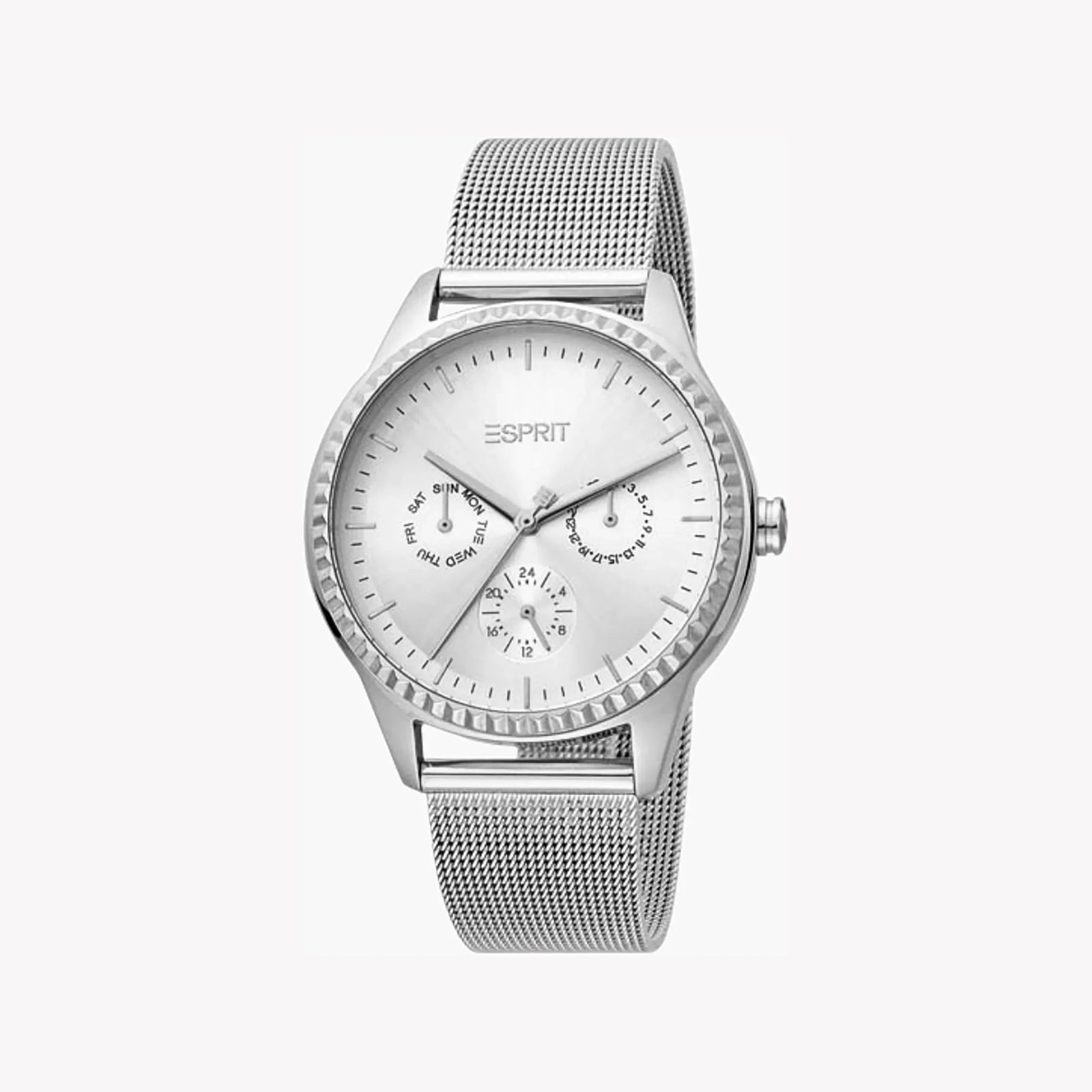 Esprit Women's Silver Stainless Steel Watch, Silver Dial | Es1l202m0045 by i-watch